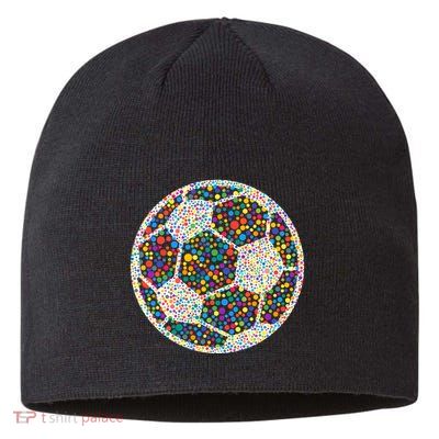 Happy Dot Day International Dot Day Polka Dot Soccer Futbol Ball Sustainable Beanie