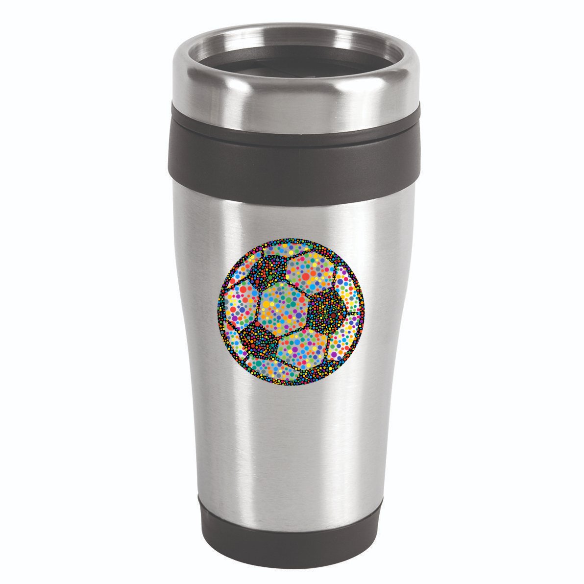 Happy Dot Day International Dot Day Polka Dot Soccer Futbol Ball 16oz Travel Tumbler