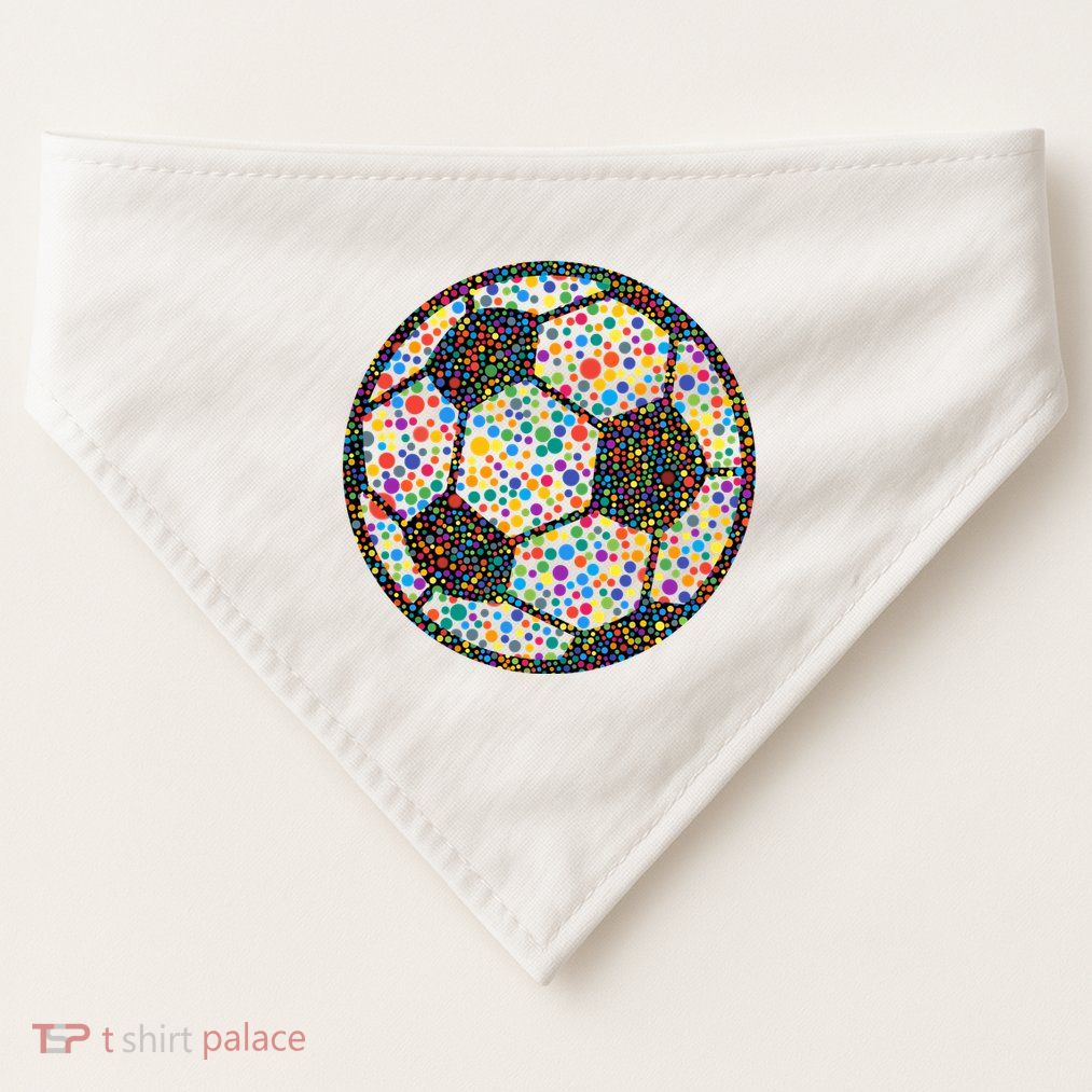 Happy Dot Day International Dot Day Polka Dot Soccer Futbol Ball USA-Made Doggie Bandana