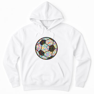 Happy Dot Day International Dot Day Polka Dot Soccer Futbol Ball Hoodie