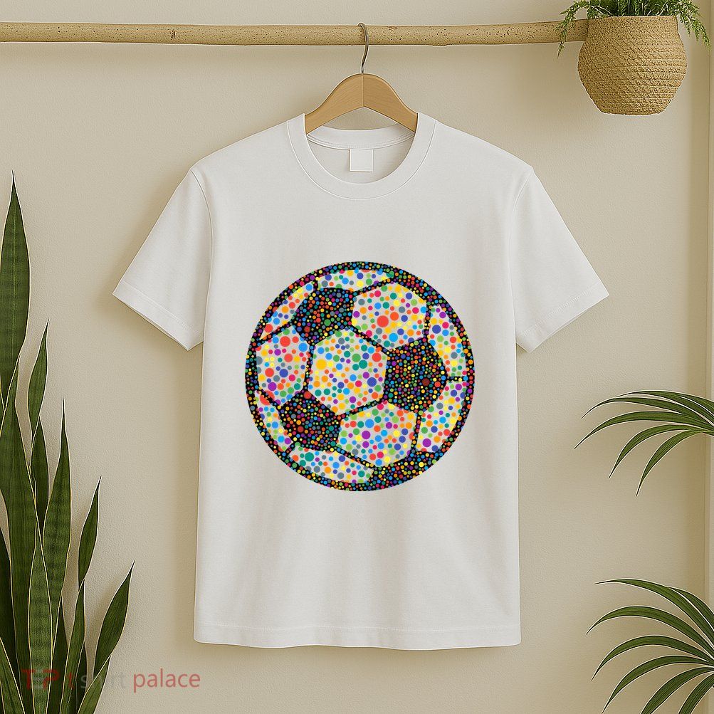 Happy Dot Day International Dot Day Polka Dot Soccer Futbol Ball T-Shirt