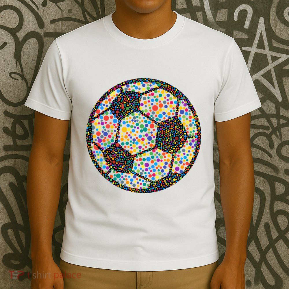 Happy Dot Day International Dot Day Polka Dot Soccer Futbol Ball T-Shirt