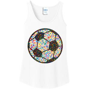 Happy Dot Day International Dot Day Polka Dot Soccer Futbol Ball Ladies Essential Tank