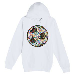 Happy Dot Day International Dot Day Polka Dot Soccer Futbol Ball Premium Pullover Hoodie