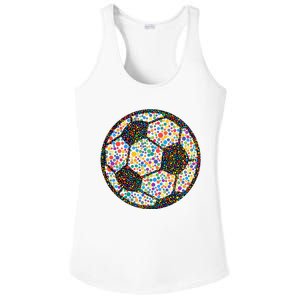 Happy Dot Day International Dot Day Polka Dot Soccer Futbol Ball Ladies PosiCharge Competitor Racerback Tank