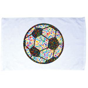 Happy Dot Day International Dot Day Polka Dot Soccer Futbol Ball Microfiber Hand Towel