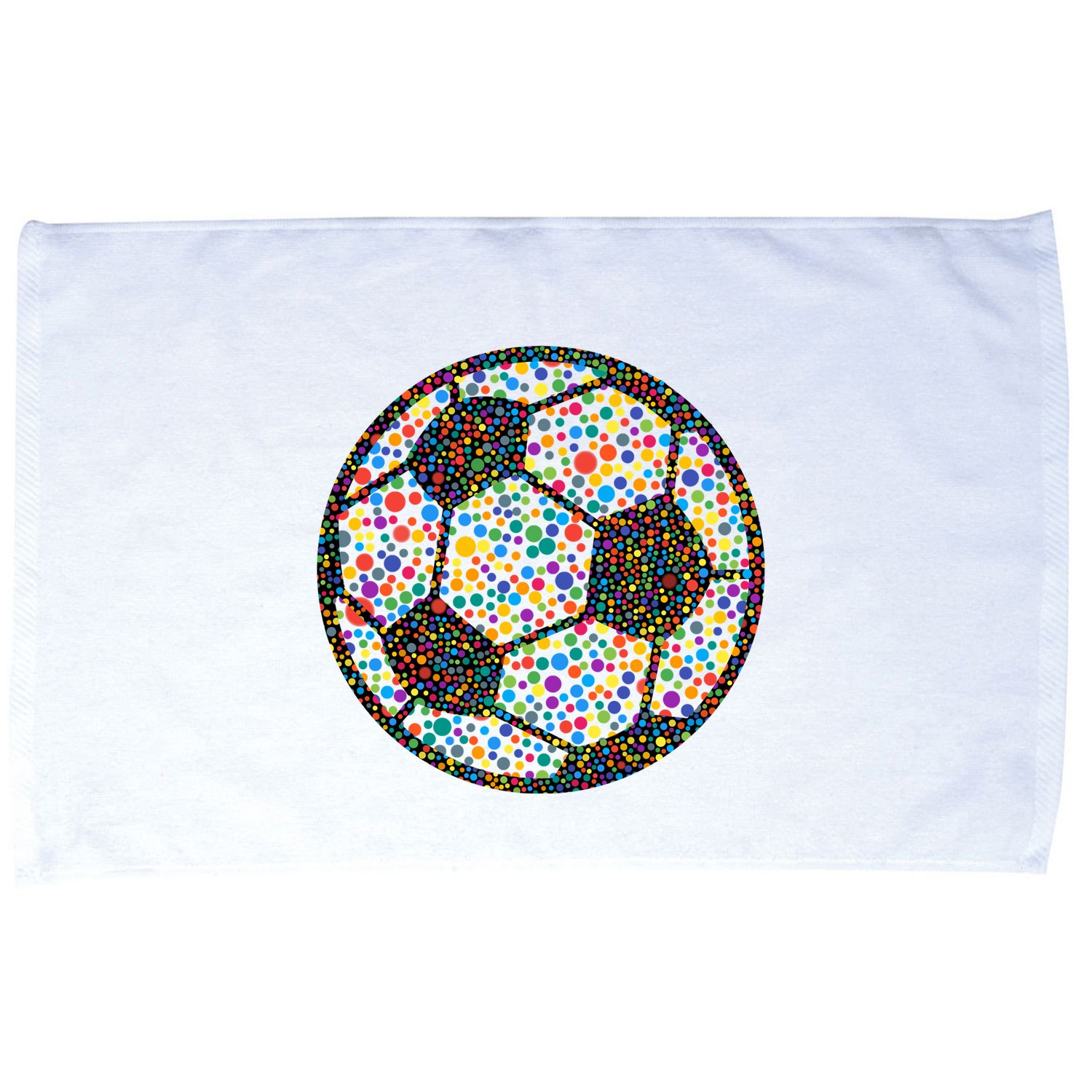 Happy Dot Day International Dot Day Polka Dot Soccer Futbol Ball Microfiber Hand Towel