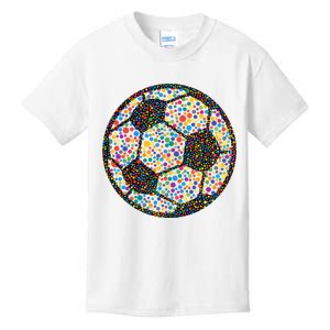 Happy Dot Day International Dot Day Polka Dot Soccer Futbol Ball Kids T-Shirt