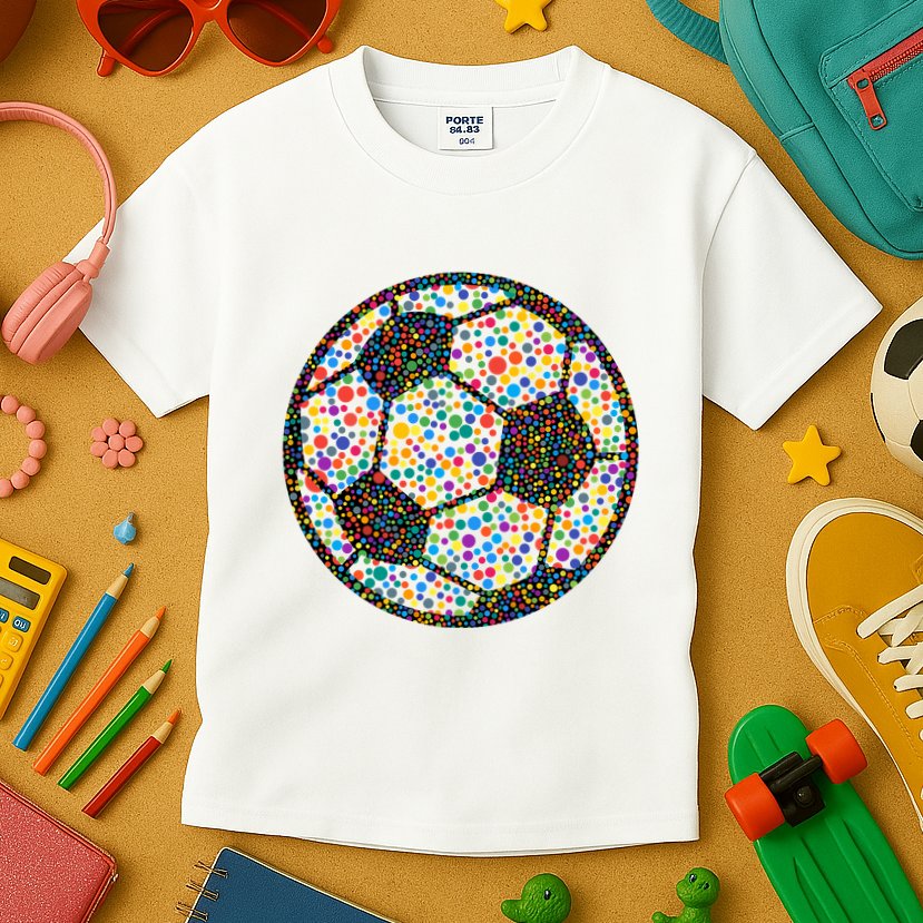 Happy Dot Day International Dot Day Polka Dot Soccer Futbol Ball Kids T-Shirt