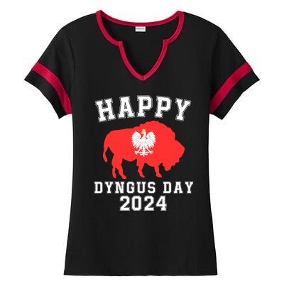 Happy Dyngus Day 2024 Dyngus Day Polish American Polska White Eagle Polish Eagle Ladies Halftime Notch Neck Tee