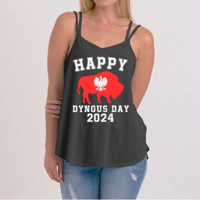 Happy Dyngus Day 2024 Dyngus Day Polish American Polska White Eagle Polish Eagle Women's Strappy Tank