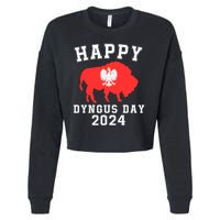 Happy Dyngus Day 2024 Dyngus Day Polish American Polska White Eagle Polish Eagle Cropped Pullover Crew