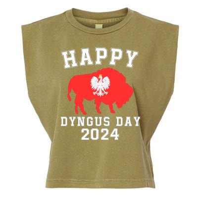 Happy Dyngus Day 2024 Dyngus Day Polish American Polska White Eagle Polish Eagle Garment-Dyed Women's Muscle Tee