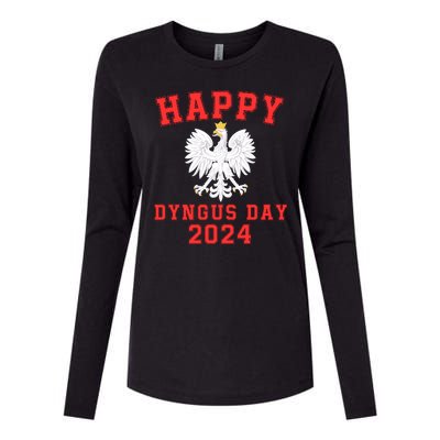 Happy Dyngus Day 2024 Dyngus Day Polish American Polska White Eagle Polish Eagle Womens Cotton Relaxed Long Sleeve T-Shirt