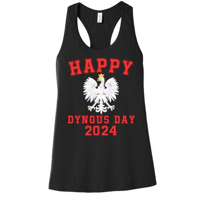 Happy Dyngus Day 2024 Dyngus Day Polish American Polska White Eagle Polish Eagle Women's Racerback Tank