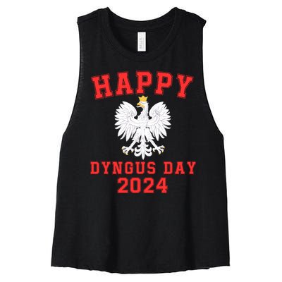 Happy Dyngus Day 2024 Dyngus Day Polish American Polska White Eagle Polish Eagle Women's Racerback Cropped Tank