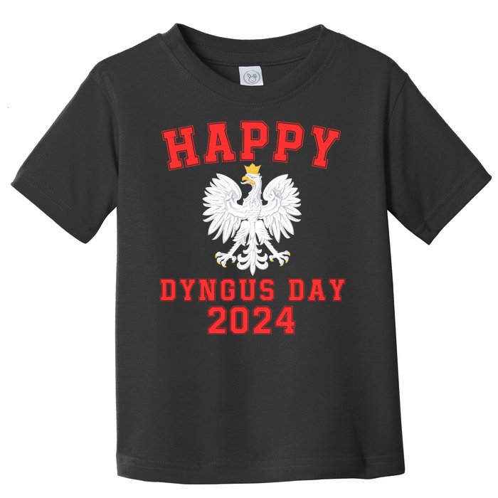 Happy Dyngus Day 2024 Dyngus Day Polish American Polska White Eagle Polish Eagle Toddler T-Shirt