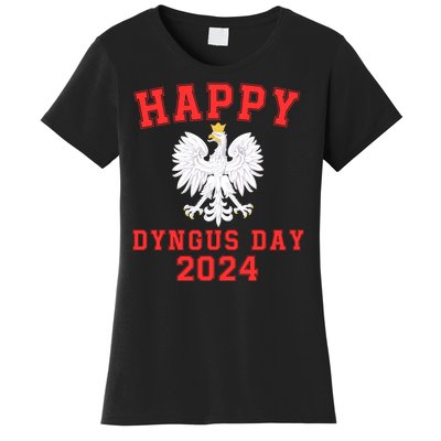 Happy Dyngus Day 2024 Dyngus Day Polish American Polska White Eagle Polish Eagle Women's T-Shirt