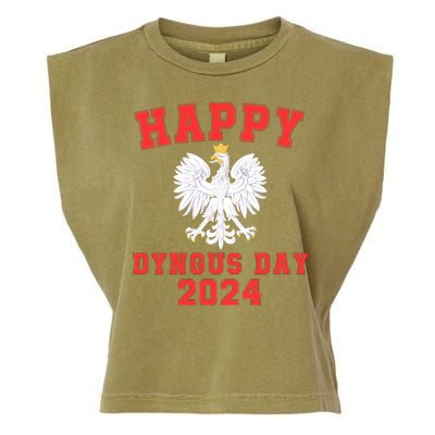 Happy Dyngus Day 2024 Dyngus Day Polish American Polska White Eagle Polish Eagle Garment-Dyed Women's Muscle Tee