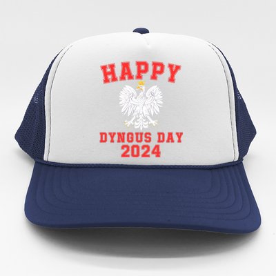 Happy Dyngus Day 2024 Dyngus Day Polish American Polska White Eagle Polish Eagle Trucker Hat