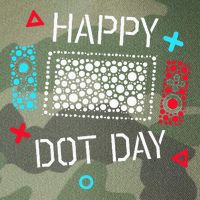 Happy Dot Day Gamers Game Controller Legacy Tie Dye Trucker Hat