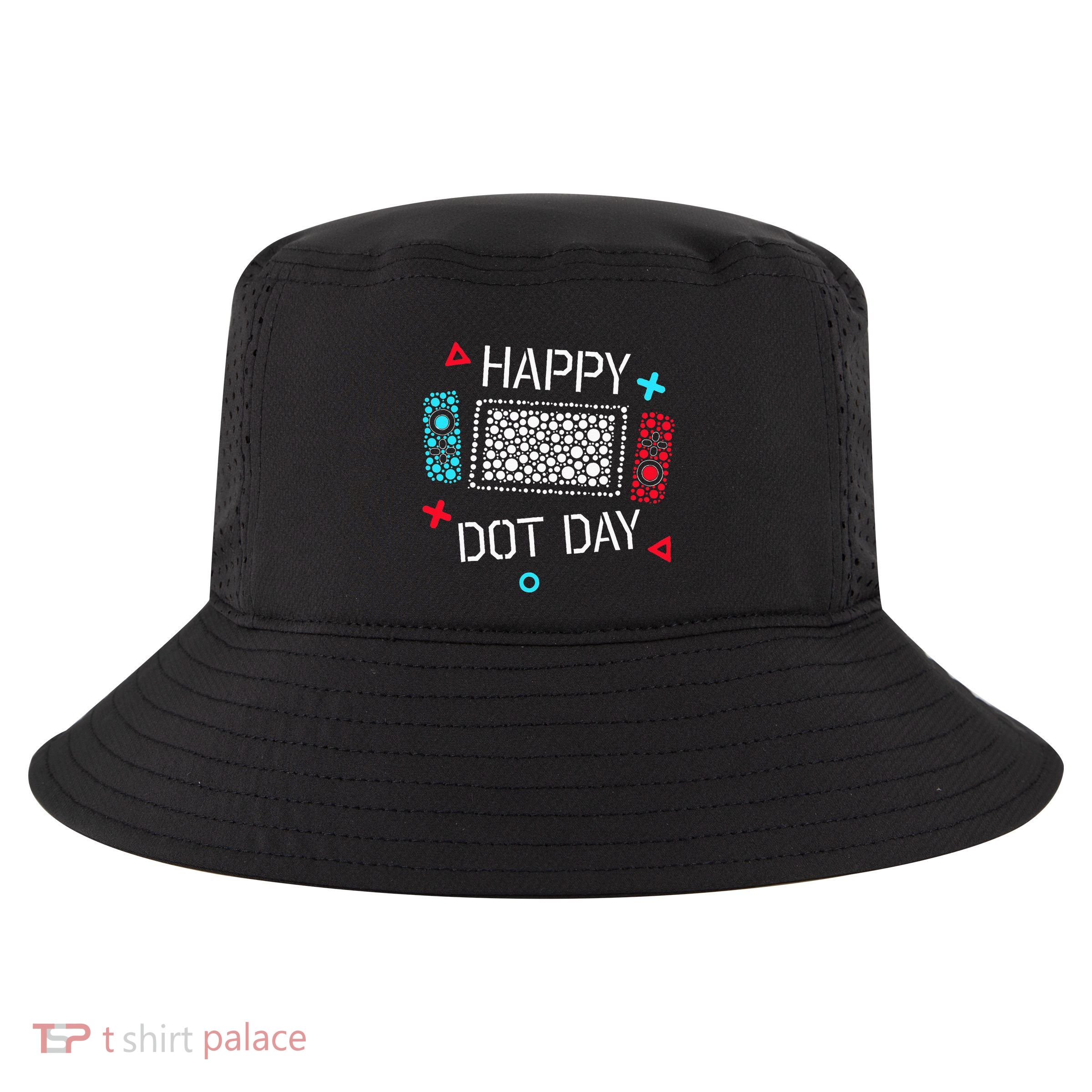 Happy Dot Day Gamers Game Controller Cool Comfort Performance Bucket Hat