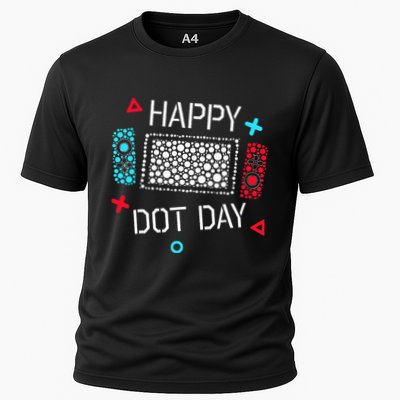 Happy Dot Day Gamers Game Controller Performance Shirt