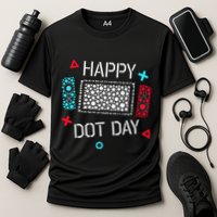 Happy Dot Day Gamers Game Controller Performance Shirt