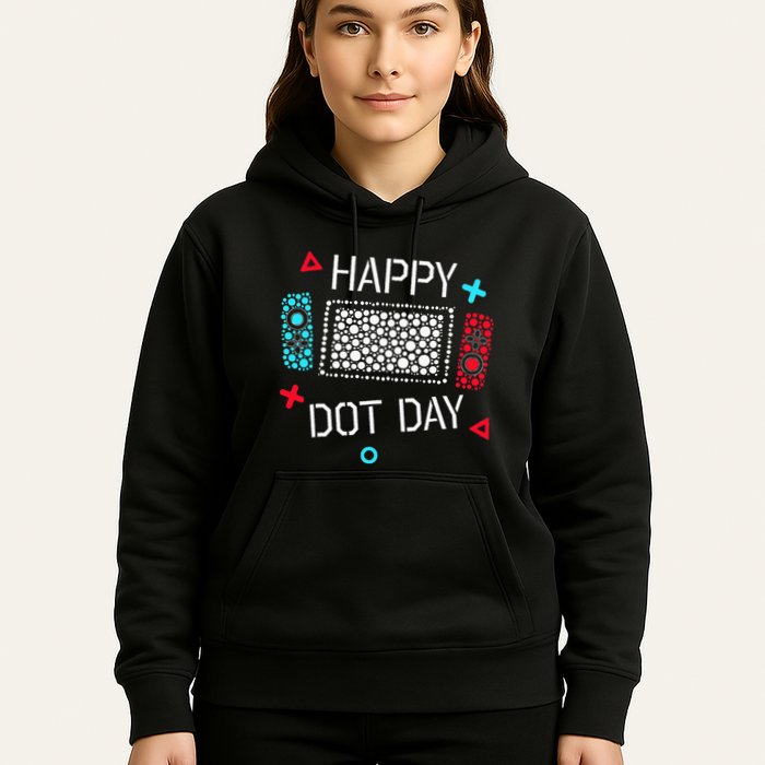 Happy Dot Day Gamers Game Controller Hoodie