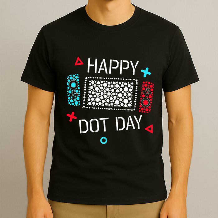 Happy Dot Day Gamers Game Controller T-Shirt