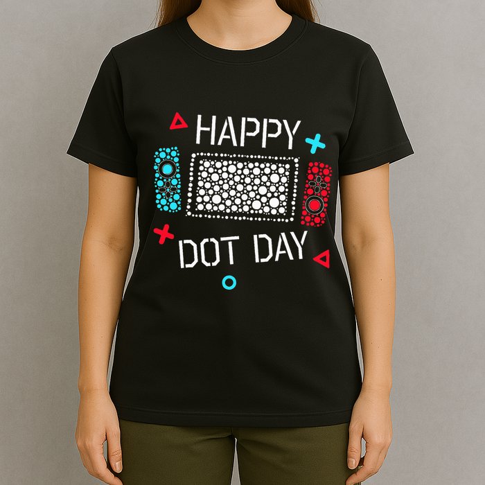Happy Dot Day Gamers Game Controller T-Shirt