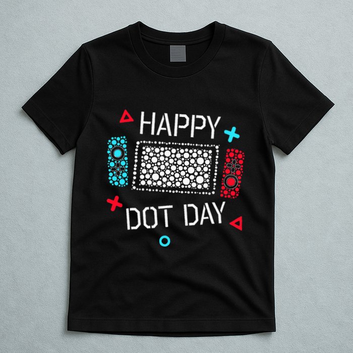 Happy Dot Day Gamers Game Controller T-Shirt