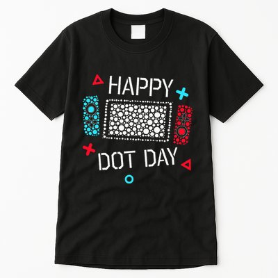 Happy Dot Day Gamers Game Controller Tall T-Shirt