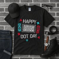 Happy Dot Day Gamers Game Controller Tall T-Shirt