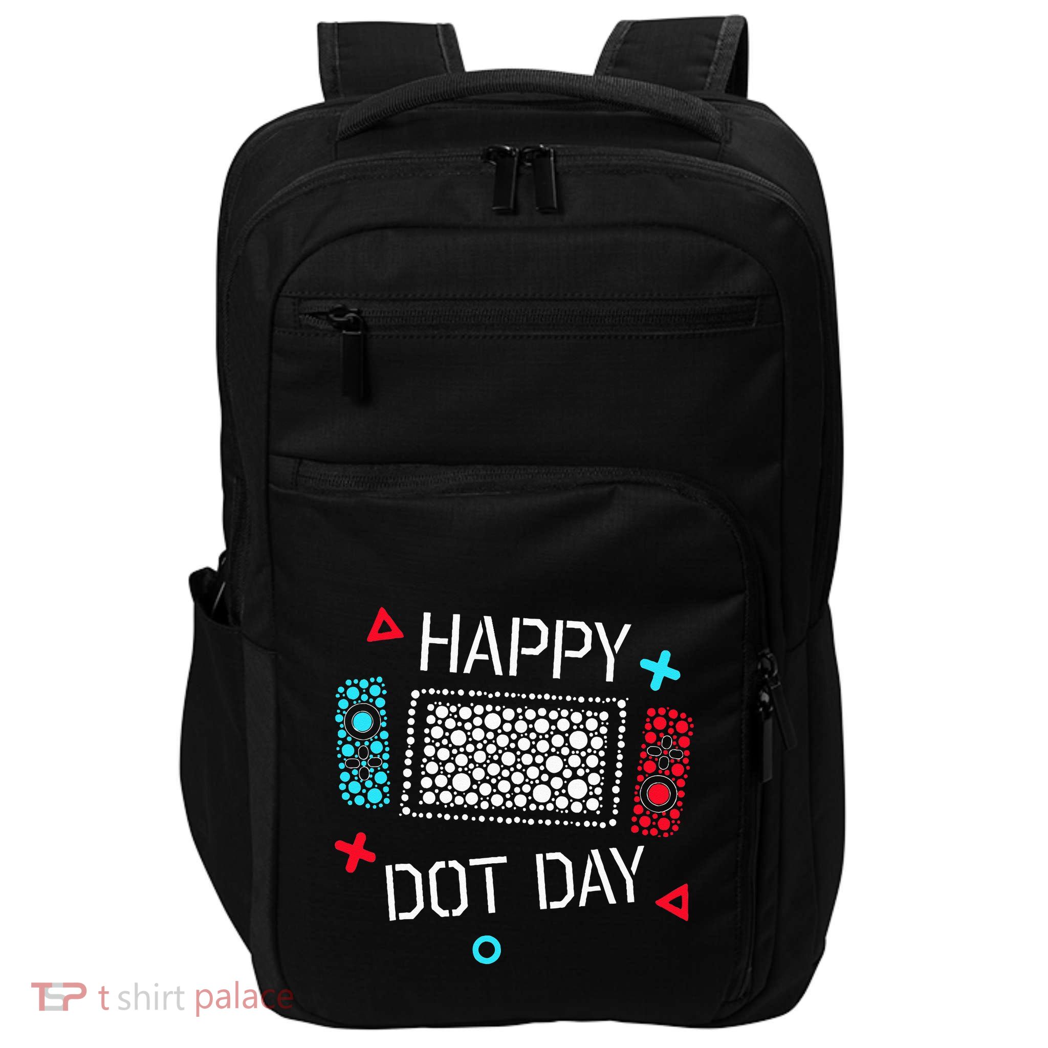 Happy Dot Day Gamers Game Controller Impact Tech Backpack