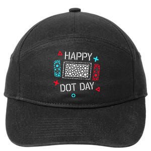 Happy Dot Day Gamers Game Controller 7-Panel Snapback Hat