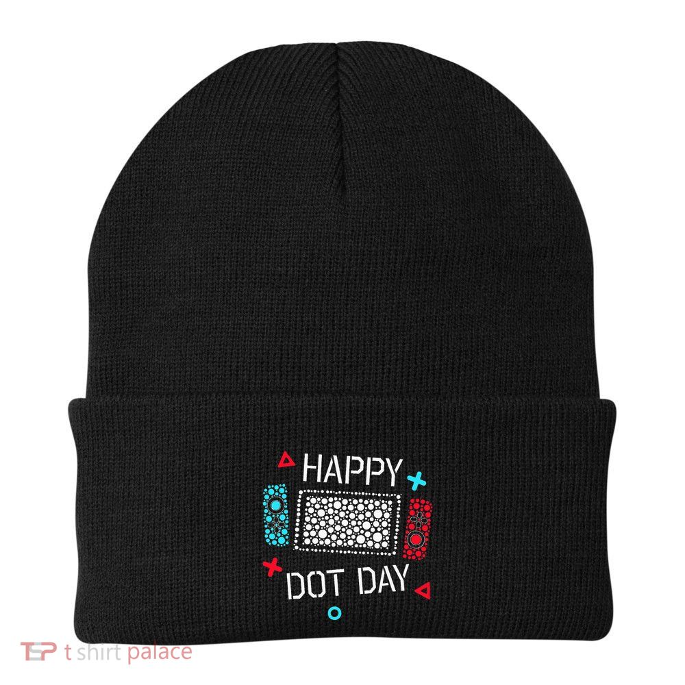 Happy Dot Day Gamers Game Controller Beanie
