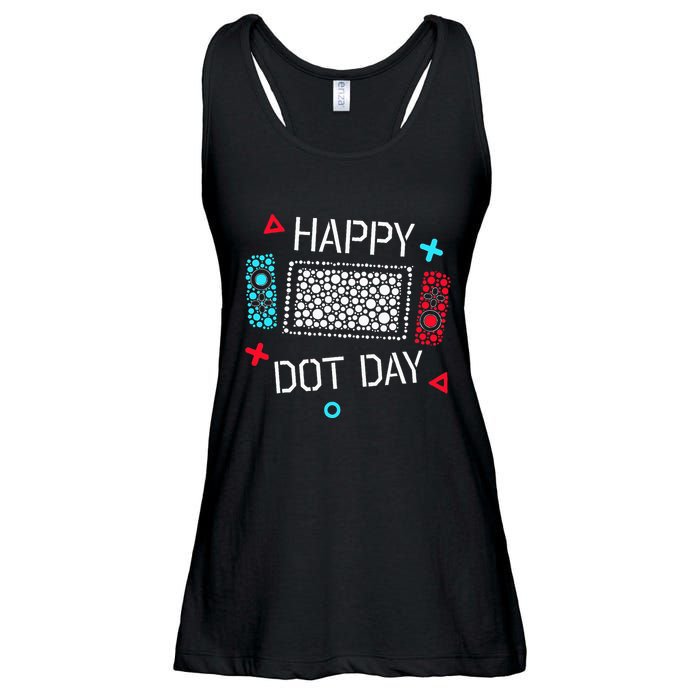 Happy Dot Day Gamers Game Controller Ladies Essential Flowy Tank