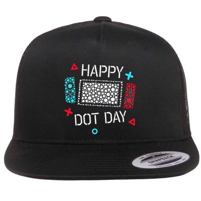 Happy Dot Day Gamers Game Controller Flatbill Hat