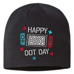 Happy Dot Day Gamers Game Controller Sustainable Beanie