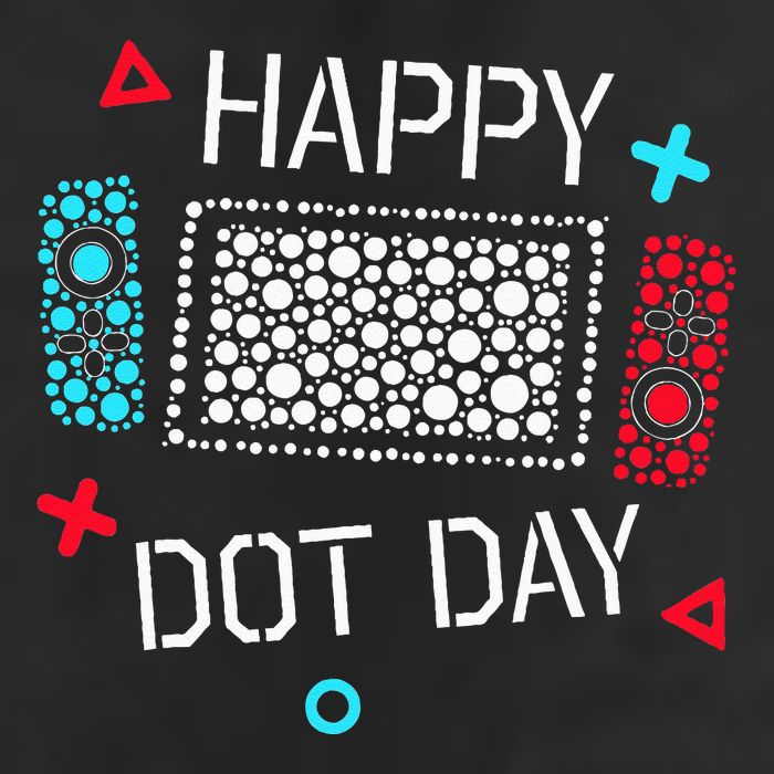 Happy Dot Day Gamers Game Controller Premium Pullover Hoodie