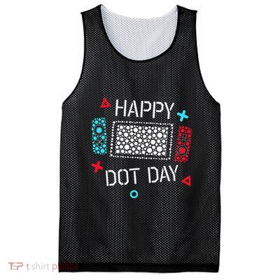 Happy Dot Day Gamers Game Controller Mesh Reversible Basketball Jersey Tank