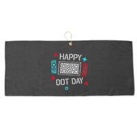 Happy Dot Day Gamers Game Controller Large Microfiber Waffle Golf Towel