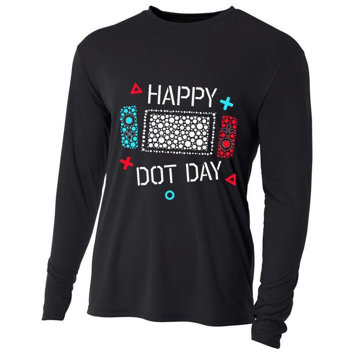 Happy Dot Day Gamers Game Controller Cooling Performance Long Sleeve Crew