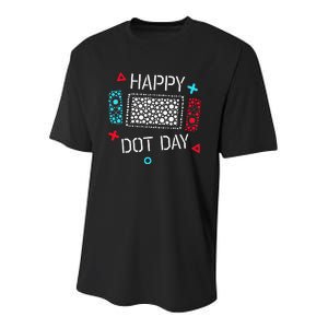 Happy Dot Day Gamers Game Controller Youth Performance Sprint T-Shirt