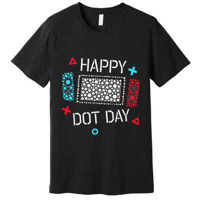 Happy Dot Day Gamers Game Controller Premium T-Shirt