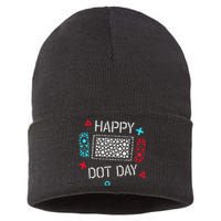 Happy Dot Day Gamers Game Controller Sustainable Knit Beanie