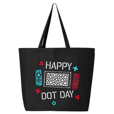 Happy Dot Day Gamers Game Controller 25L Jumbo Tote