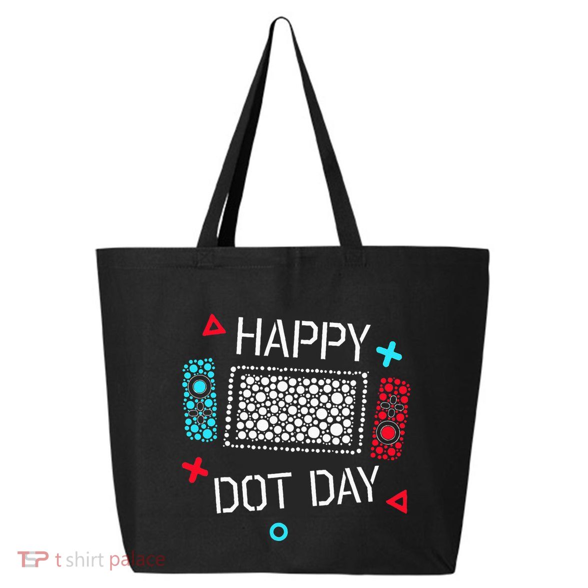 Happy Dot Day Gamers Game Controller 25L Jumbo Tote