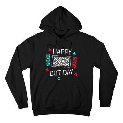 Happy Dot Day Gamers Game Controller Tall Hoodie
